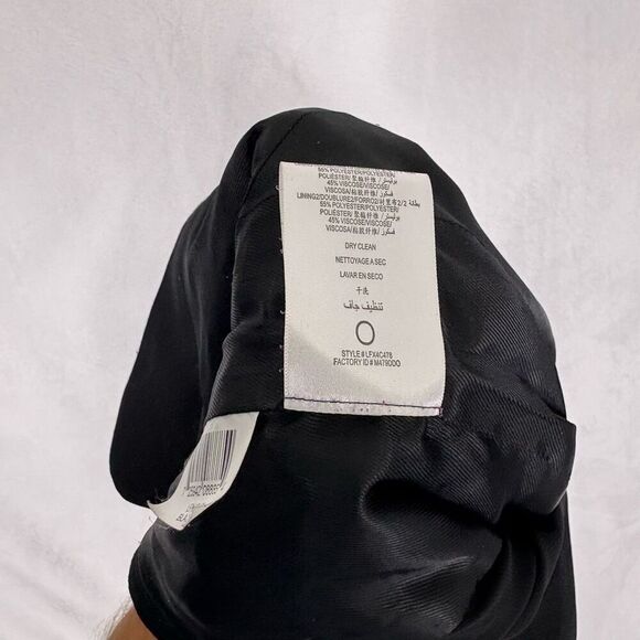 BCBGMAXAZRIA Black Slit Back Wool Blend Blazer Jacket Women's XXS - Picture 11 of 12